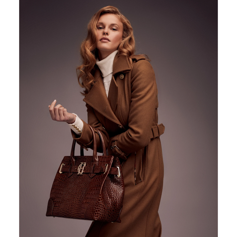 Holland Cooper The Brompton Tote - Tan Croc-5